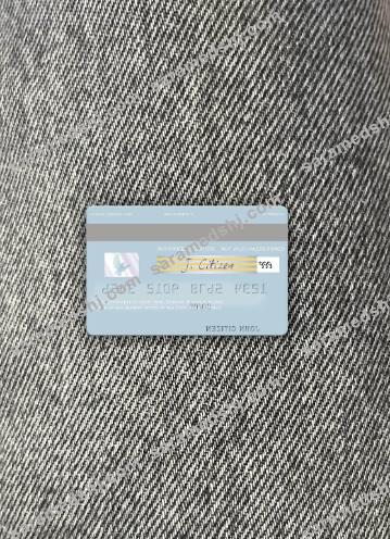 Estonia Coop Pank visa debit card photolook back